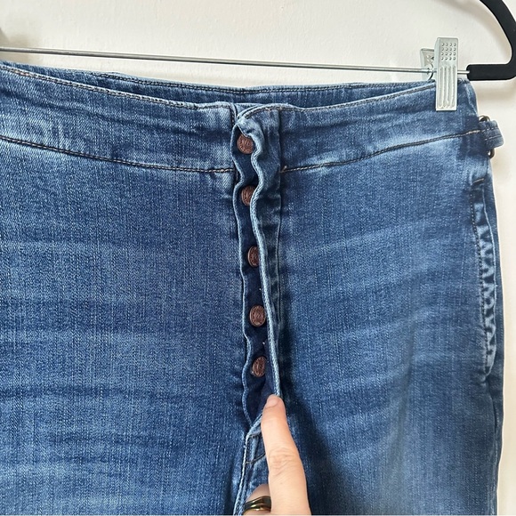 MOTHER The Cinch Greaser High-Rise Wide-Leg Ankle Jeans Size 29 - Picture 9 of 14